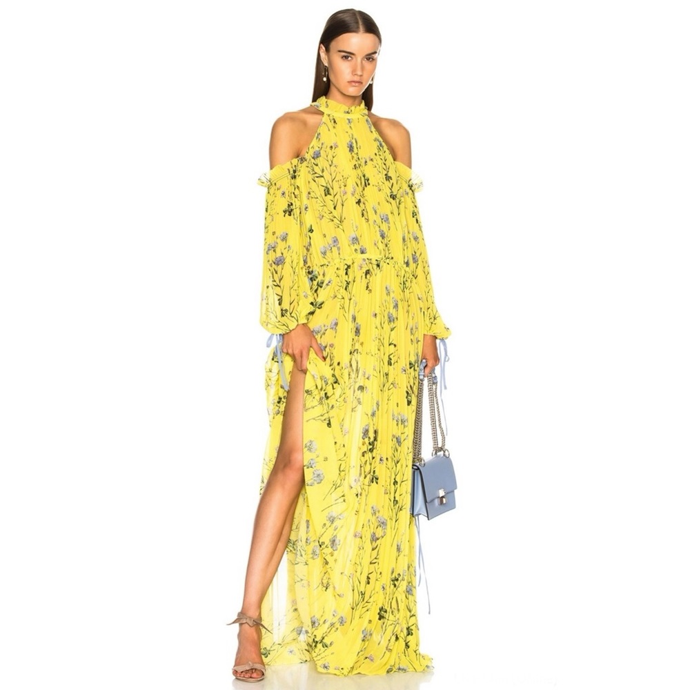 NWT Self Portrait Floral Cold Shoulder Dress